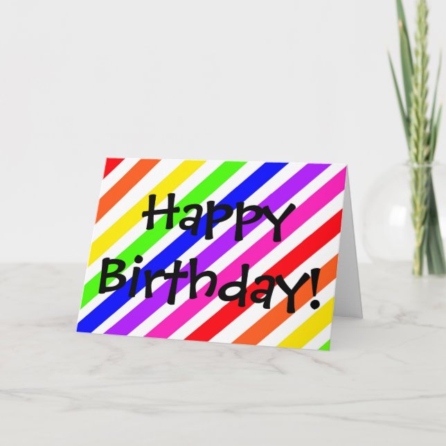 Cartão Feliz aniversário! (Frente)