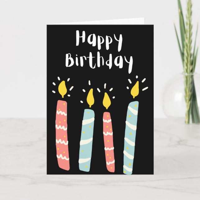 Cartão Feliz aniversário (Frente)