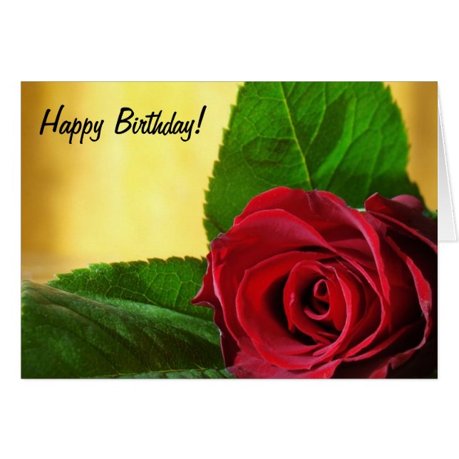 Cartão Feliz aniversário (Frente Horizontal)