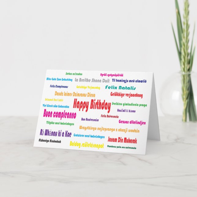 Cartão Feliz aniversario (Frente)