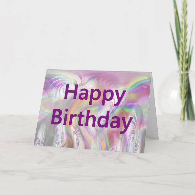 Cartão Feliz aniversário (Frente)