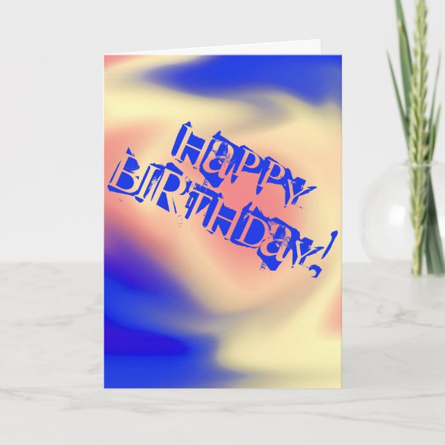 Cartão Feliz aniversário! (Frente)