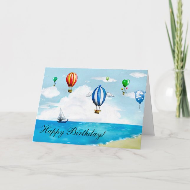 Cartão Feliz aniversário! (Frente)