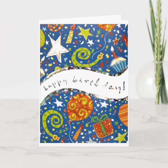 Cartão Feliz aniversário (Frente)