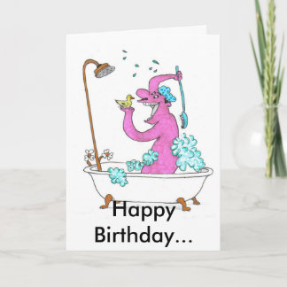 Cartão Feliz aniversário...