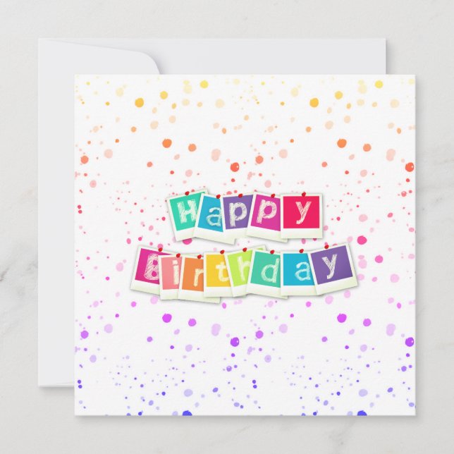 Cartão Feliz Aniversário (Frente)