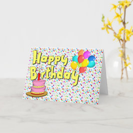 Cartão Feliz aniversário
