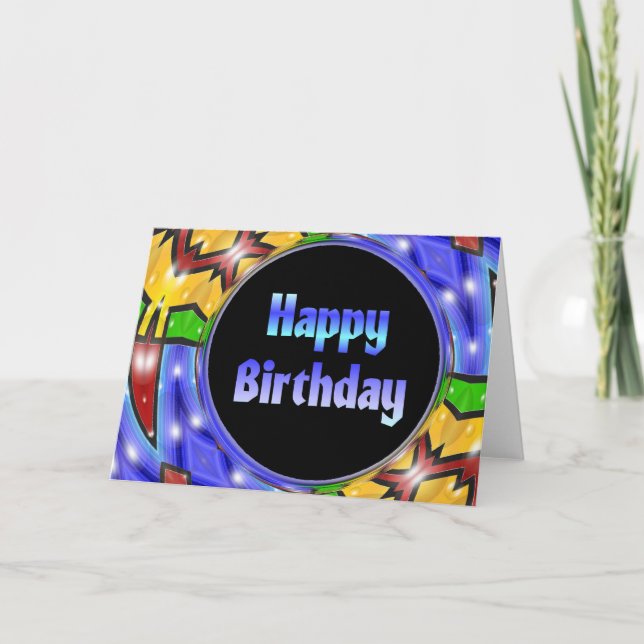 Cartão Feliz aniversário (Frente)