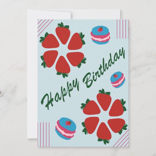 Cartão Feliz aniversário (Frente)