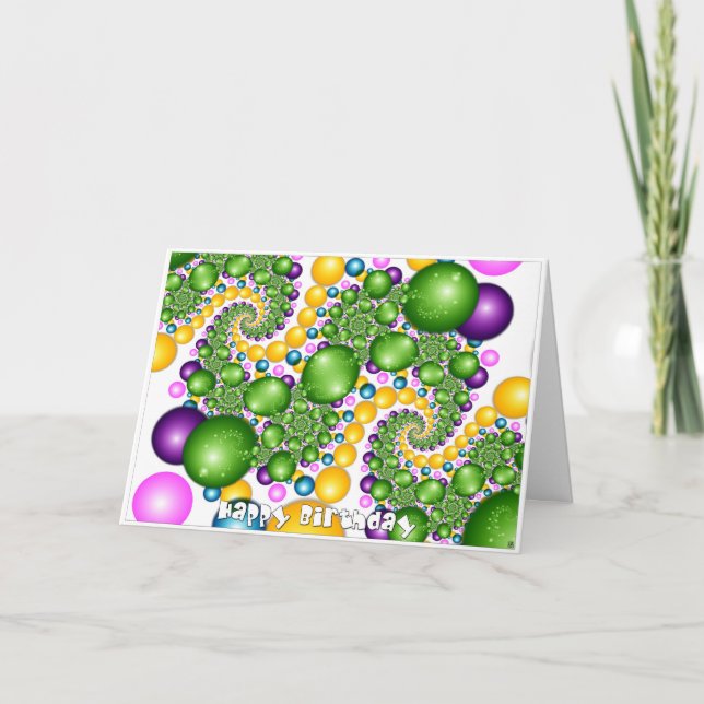 Cartão Feliz aniversário (Frente)