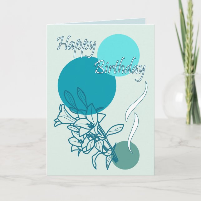 Cartão Feliz aniversário (Frente)