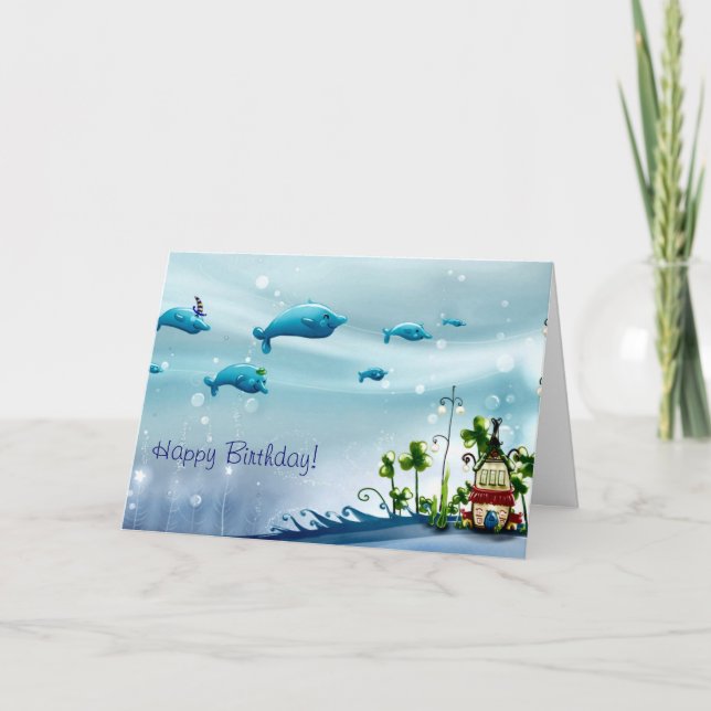 Cartão Feliz aniversário! (Frente)