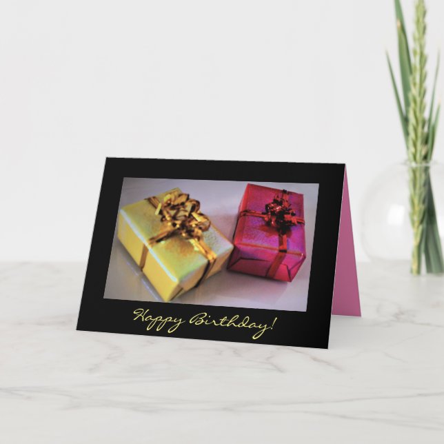 Cartão Feliz aniversário! (Frente)