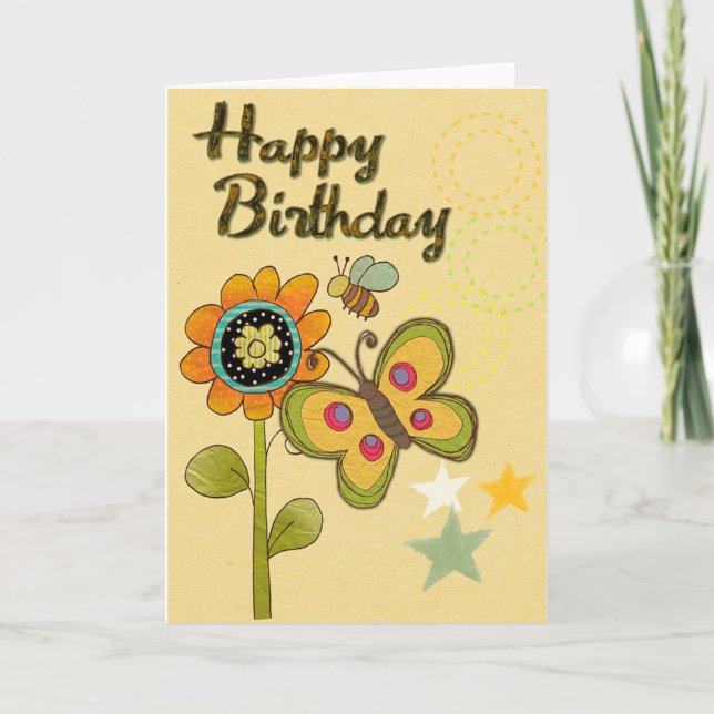 Cartão Feliz aniversário (Frente)