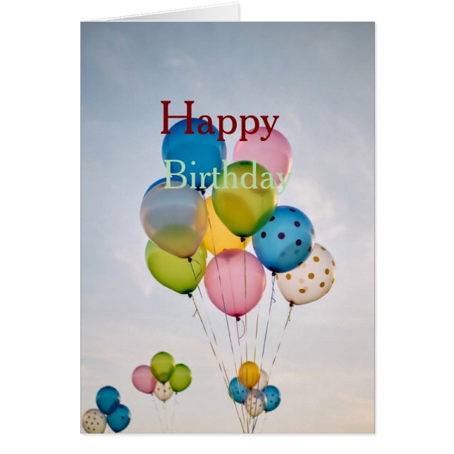 Cartão Feliz Aniversário (Frente)