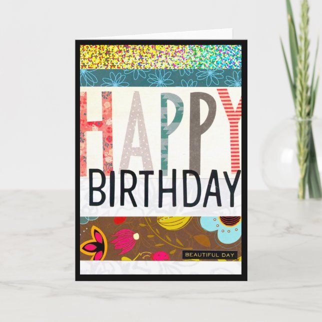 Cartão Feliz aniversário! (Frente)