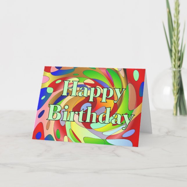 Cartão Feliz aniversário (Frente)