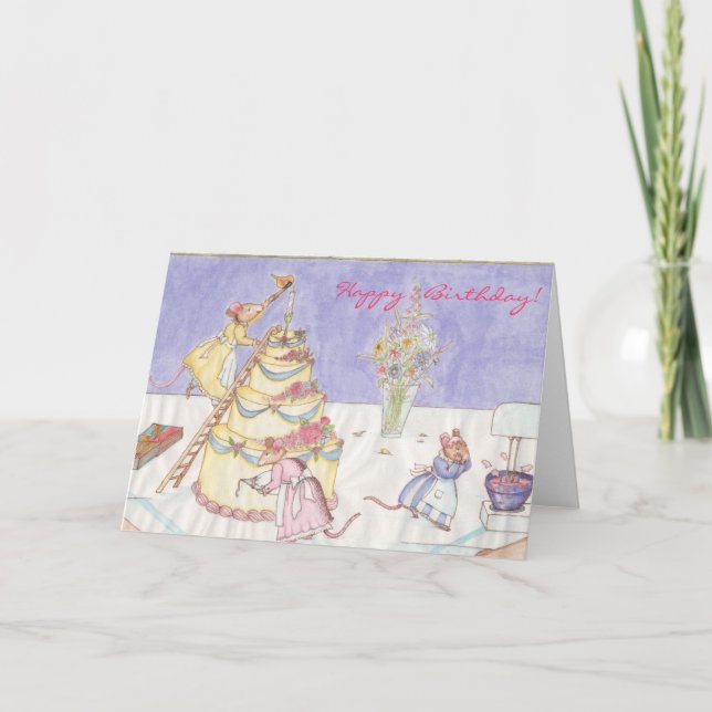 Cartão Feliz aniversário! (Frente)