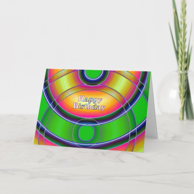 Cartão Feliz aniversário (Frente)