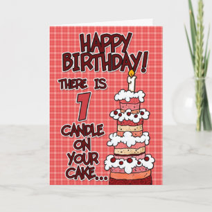 Cartão Feliz Aniversário - 1 Ano