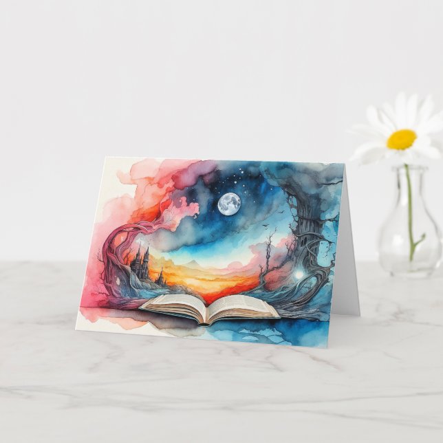 Cartão Feliz aniversário | À Noite (Planta pequena)