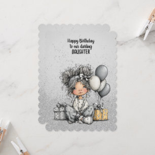 Cartão Feliz Aniversário à nossa Querida Filha 