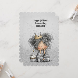 Cartão Feliz Aniversário à nossa Querida Filha 