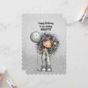 Cartão Feliz Aniversário à nossa Querida Filha 