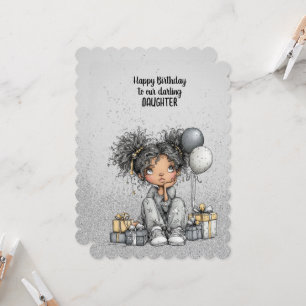Cartão Feliz Aniversário à nossa Querida Filha 