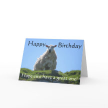 Feliz aniversario à ovelha