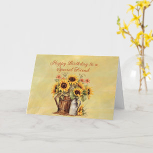 Cartão Feliz Aniversário a um Amigo Especial