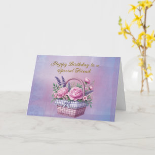 Cartão Feliz Aniversário a um Amigo Especial