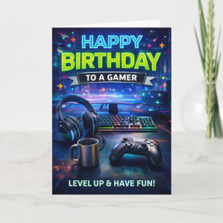Cartão Feliz Aniversário a um Jogador