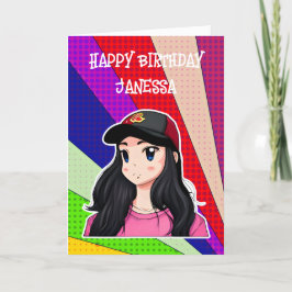 Cartão Feliz Aniversário (Adicionar Nome)