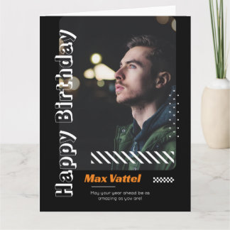 Cartão Feliz Aniversário Adulto personaliza saudação