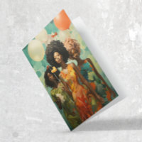 Feliz Aniversário Africano Mulheres Balões