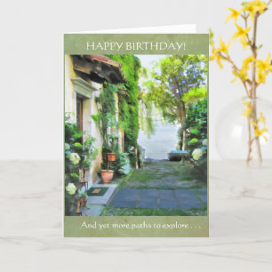 Cartão Feliz aniversário — ainda mais caminhos para explo