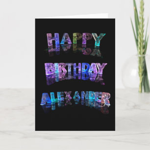 Cartão Feliz aniversário - Alexander Card