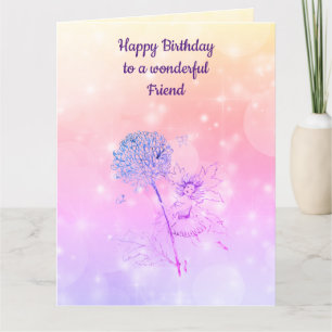 Cartão Feliz Aniversário Amigo
