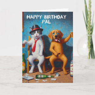 Cartão Feliz aniversário, amigo