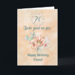 Cartão Feliz Aniversário Amigo Watercolor Cactus<br><div class="desc">Um cartão de cacto de aquarela para enviar ao seu amigo para expressar seu amor no aniversário dela</div>