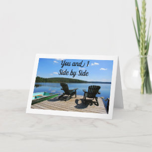 CARTÃO FELIZ **ANIVERSÁRIO** AO MEU LADO PELO AMOR LADO!