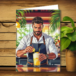 Cartão Feliz Aniversário ao nosso Bartender Favorito!