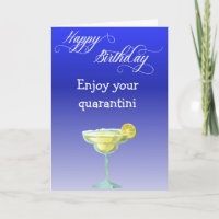 Feliz Aniversário Aproveite seu Quarantini