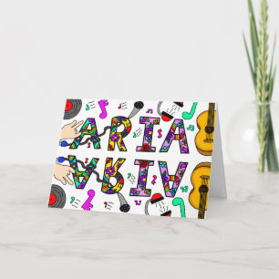 Cartão Feliz aniversário Aria, apelido feminino