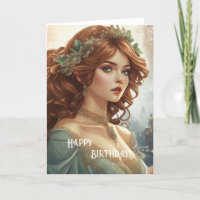 Feliz Aniversário Art Nouveau Beaut No.5