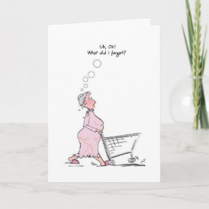 Cartão Feliz aniversário atrasado!