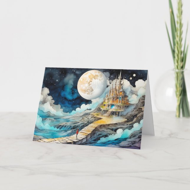 Cartão Feliz aniversário | Atrevo-me a vaguear depois da  (Frente)