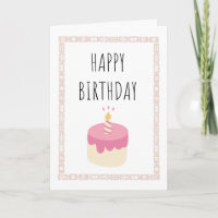 Feliz aniversário - azulejos mahjong e bolo