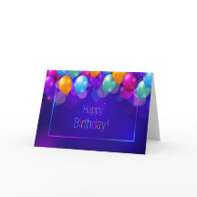 Feliz Aniversário - Balões Vibrantes